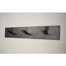 Abronya Duvar Askısı 3'lü Metal Kıyafet Askısı