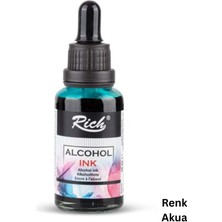 Alkol Bazlı Mürekkep, Krapon Çiçek Yapım, Seramik, Takı, Dıy Mürekkebi, 30ML - Akua