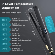 Saç Düzleştirici Maşa 2'si 1 Arada Saç Düzleştirici Saç Maşası 7 Sıcaklık Kademesi 100 / 230℃ Ayarlı