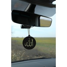 Allah Yazılı Metal Araba Dikiz Ayna Süsü | Oto Aksesuar