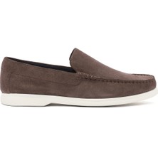 Derimod Fly Erkek Vizon Süet Deri Loafer 25SFD631010