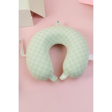 Yoyoso Mozaik Şekillli  Memory Foam U Tipi Yastık Yeşil