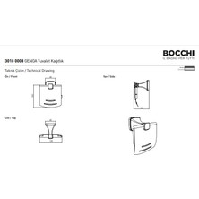 Bocchi Genoa Tuvalet Kağıtlık Krom 3018-0008