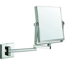 Bocchi Ayna Çift Yönlü Çift Kollu Kare 3x Krom 3056-0002