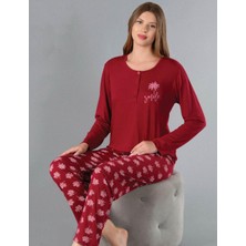 Alperi Uzun Kol Mevsimlik Pijama Takımı Viskon Alperi 790-55