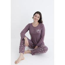 Alperi Uzun Kol Mevsimlik Pijama Takımı Viskon Alperi 790-31