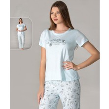 Alperi Kısa Kol Yazlık Pijama Takımı Viskon Alperi 780-24