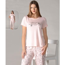 Alperi Kısa Kol Yazlık Pijama Takımı Viskon Alperi 780-24