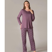 Alperi Uzun Kol Mevsimlik Pijama Takımı Viskon Alperi 790-35