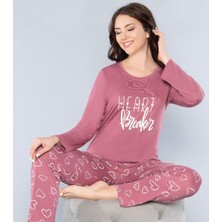 Alperi Uzun Kol Mevsimlik Pijama Takımı Viskon Alperi 790-56