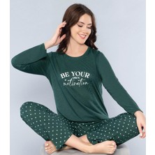 Alperi Uzun Kol Mevsimlik Pijama Takımı Viskon Alperi 790-61