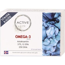 Active Life Omega 3 ve Astaksantin Içerikli 30 Kapsül