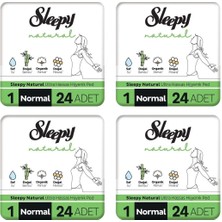 Sleepy Natural Ultra Hassas Hijyenik Ped Normal 24 Lü x 4 Paket