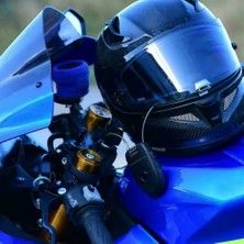 Knmaster Motosiklet Kaskı Kilidi + Knmaster Karbon Çanta Hediyeli – Esnek Kablo ve Üst Düzey Koruma