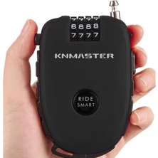 Knmaster Motosiklet Kaskı Kilidi + Knmaster Karbon Çanta Hediyeli – Esnek Kablo ve Üst Düzey Koruma