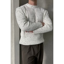 Erkek Fitilli Örme Oversize Kazak