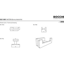 Bocchi Matera Bornoz Askılık Ikili Krom 3021-0001