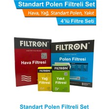 Bmw 5 Serisi E60 5.20D M47 Motor Filtron Filtre Seti 2006-2008 Hava+Yağ+Yakıt+Standart Polen
