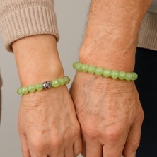 Zebercet (Peridot) Taşı Bileklik – Kadın Erkek Sevgili Anneler Günü Özel Ahşap Kutulu Hediye
