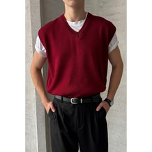 HYMAN Erkek V Yaka Oversize Süveter