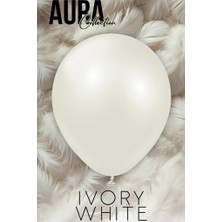 Beysüs Aura Collection Ivory White Balon (Fildişi Beyazı) - 12 Inç - 5 Adet