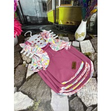 Bellorsi Penye Pileli Kedi Köpek Elbisesi Pembe