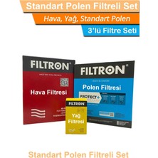 Bmw 3 Serisi F30 3.20D N47 Filtron Filtre Bakım Seti 2012-2018 Hava+Yağ+Standart Polen