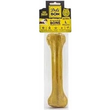 Delibon Deri Press Köpek Kemik Ödülü Medium Naturel 22 Cm 1 Adet