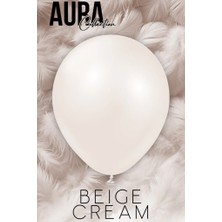 Beysüs Aura Collection Beige Cream Balon (Bej Krem) - 12 Inç - 10 Adet