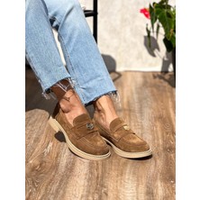 Siba Shoes Lydia  Deri Taba Kadın Loafer