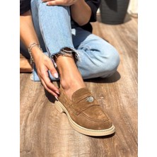 Siba Shoes Lydia  Deri Taba Kadın Loafer