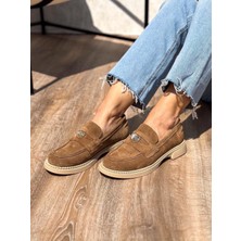 Siba Shoes Lydia  Deri Taba Kadın Loafer
