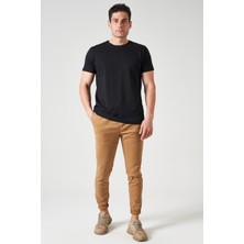 Erkek Camel Bel ve Paça Lastikli 10790 Pfd Jogger Pantolon
