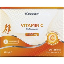 Miraderm Vıtamın C 1000 Mg 30 Tablet