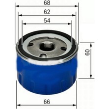 Yağ Filtresi [ Renault Clio Ii 1.2 16V 1998 -, Clio Iii 1.2 16V 2005 -, Clio Iv 1.2 16V 2012 -, Kangoo 1.2 16V 2001 - ] Gnzrz