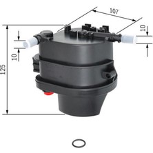 Yakit Filtresi (Müsürsüz) [ Citroen C1, C2, C3 I-Ii, Nemo, Peugeot 107, 206, 207, 1007, Bipper 1.4 Hdi, Ford Fiesta V-Vi, Fusion 1.4 Tdci ] Gnzrz