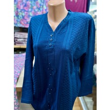 Kadın Triko Taş Detaylı Bluz Kazak