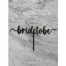 Siyah Bride To Be 3lü Kına Gelin Bekarlığa Veda Partisi Hediyelik Cupcake Kek Tatlı Süs Pasta Kürdan