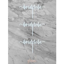 Beyaz Bride To Be 3lü Kına Gelin Bekarlığa Veda Partisi Hediyelik Cupcake Kek Tatlı Süs Pasta Kürdan
