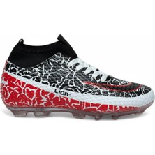 Yusufshoes Lion Boğazlı Çocuk Yetişkin Çoraplı Halı Saha Futbol Ayakkabısı