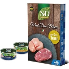N&d Meat Duo Menu Tavuklu ve Kuzu Etli Yetişkin Kedi Konservesi 70 gr 6 Al 5 Öde