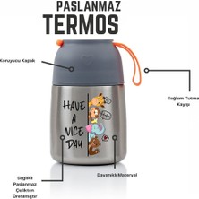 Hopeful Design 450ML Bebek Mama Saklama Termosu Vakumlu Çift Taraflı Termos