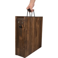 Katlanabilir Masif Ahşap Kamp Masası - Foldable Camping Table