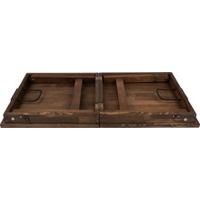 Katlanabilir Masif Ahşap Kamp Masası - Foldable Camping Table