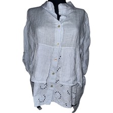 Italyan Keten Fisto Detaylı Ceket