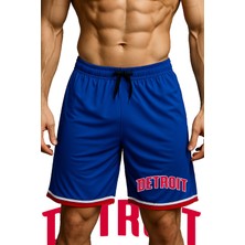 Top Glory Cepli Denver Baskılı Basketbol Şortu Spor Şort