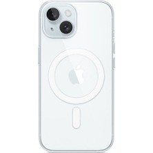 IPhone 15 Plus Magsafe Özellikli Şeffaf Renkli Koruyucu Kılıf