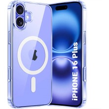 IPhone 16 Plus Magsafe Özellikli Şeffaf Renkli Koruyucu Kılıf