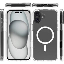 IPhone 16 Plus Magsafe Özellikli Şeffaf Renkli Koruyucu Kılıf