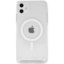 Tuva Modern Apple iPhone 11 Magsafe Özellikli Şeffaf Renk Koruyucu Kılıf